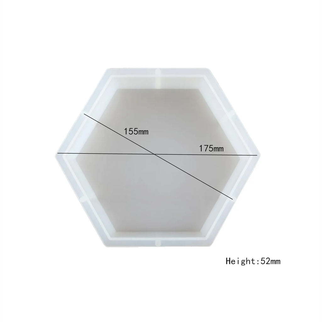 DIY Crystal Silicone Resin Mold Geometry Large Cube Heart Shaped Round Rectangular Mirror Silicone Mold For Resin Casting Making