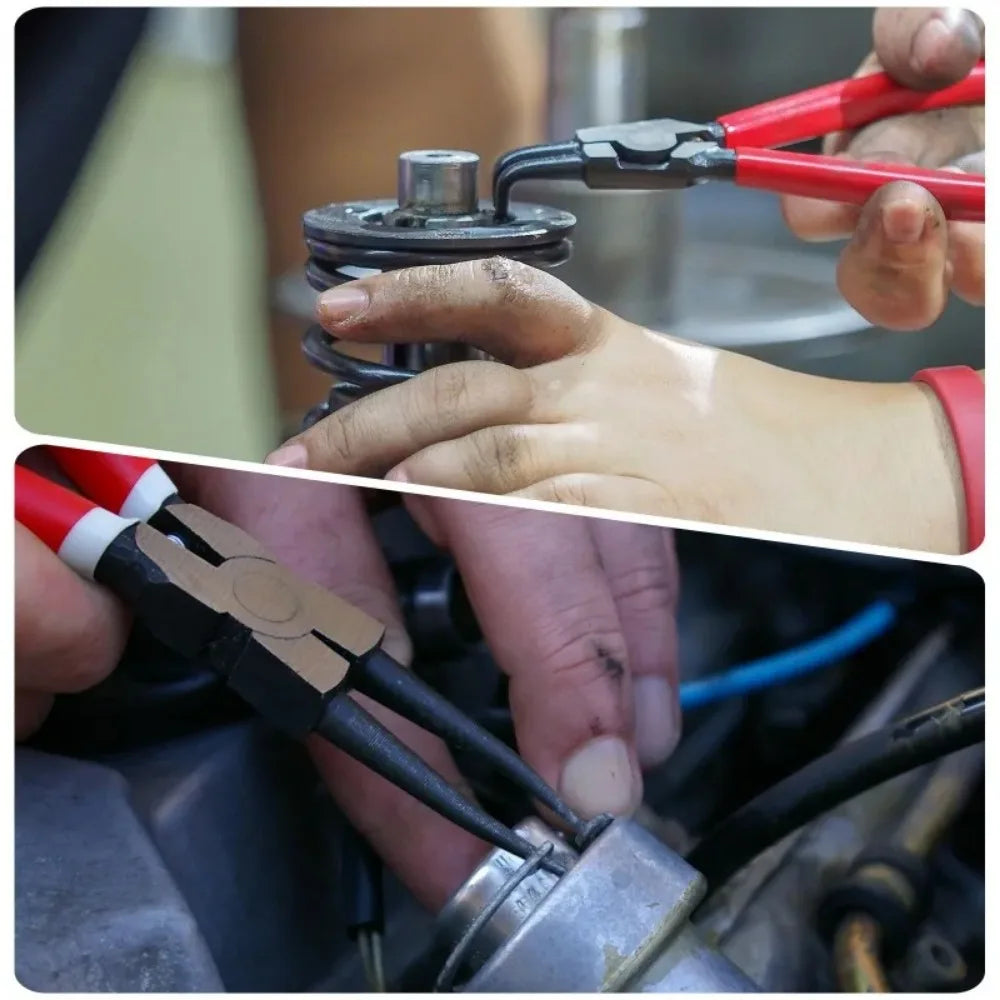 1pcs 5-In Dual Use Industrial Grade Snap Ring Pliers for Both Internal and External Use Small Spring Retaining Ring Pliers 2025
