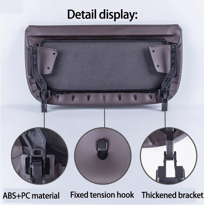 Leather Car Seat Backrest Panel Storage Pocket Cover For BMW 5 7 Series 5GT F10 F11 F01 F02 F07 2008-2017