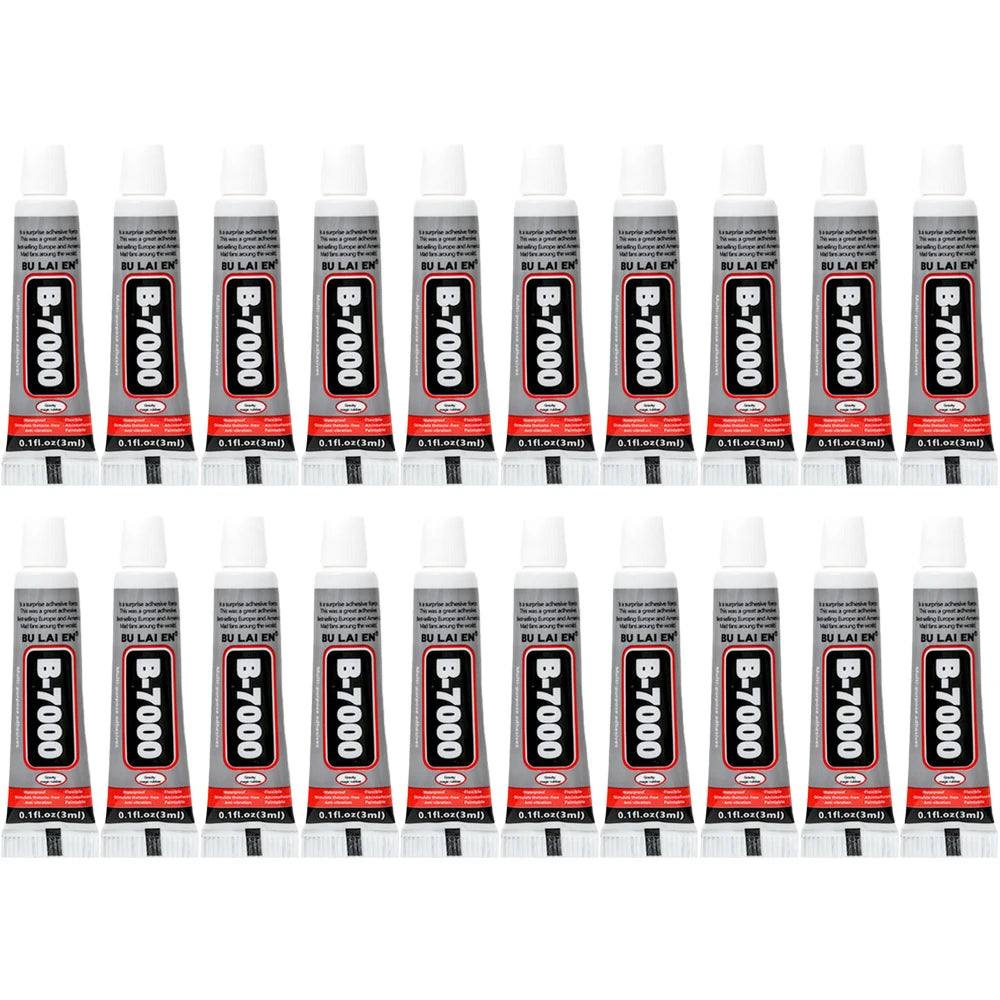 B7000 Super Glue Instant Strong Adhesive 10/20/50pcs Wood Rubber Metal Glass Cyanoacrylate Nail Gel 502 for Stationery Store