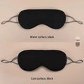1pc Sleeping Eye Mask Korean Style Ice Silk Warm And Cool Dual Use Adjustable Travel Light Blocking Breathable Eye Mask