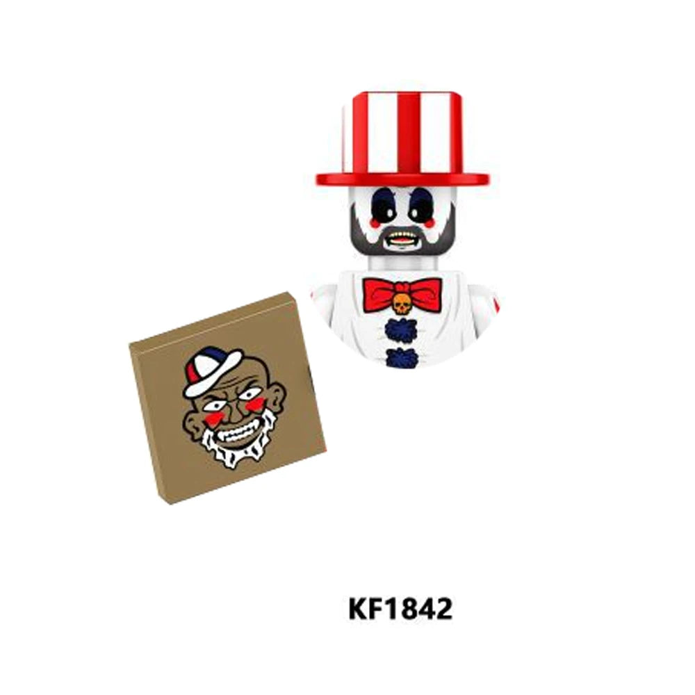 WM839 Horror Movie Zombie Building Blocks Bricks Dolls Mini Action Toy Figures Assemble Blocks Kids Gifts
