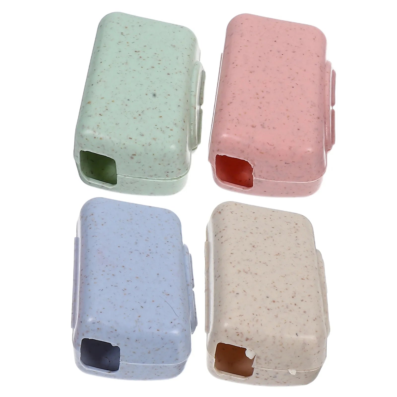 4Pcs Toothbrush Protective Open Close Lightweight Convenient Carry for Travel Camping Toothbrush Cover