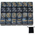 24pcs Counter Dice Plus 1 Tokens Life Token Dice Set +1/-1 Counters D6 Dice Bulk With Bag. Card Game Accessories