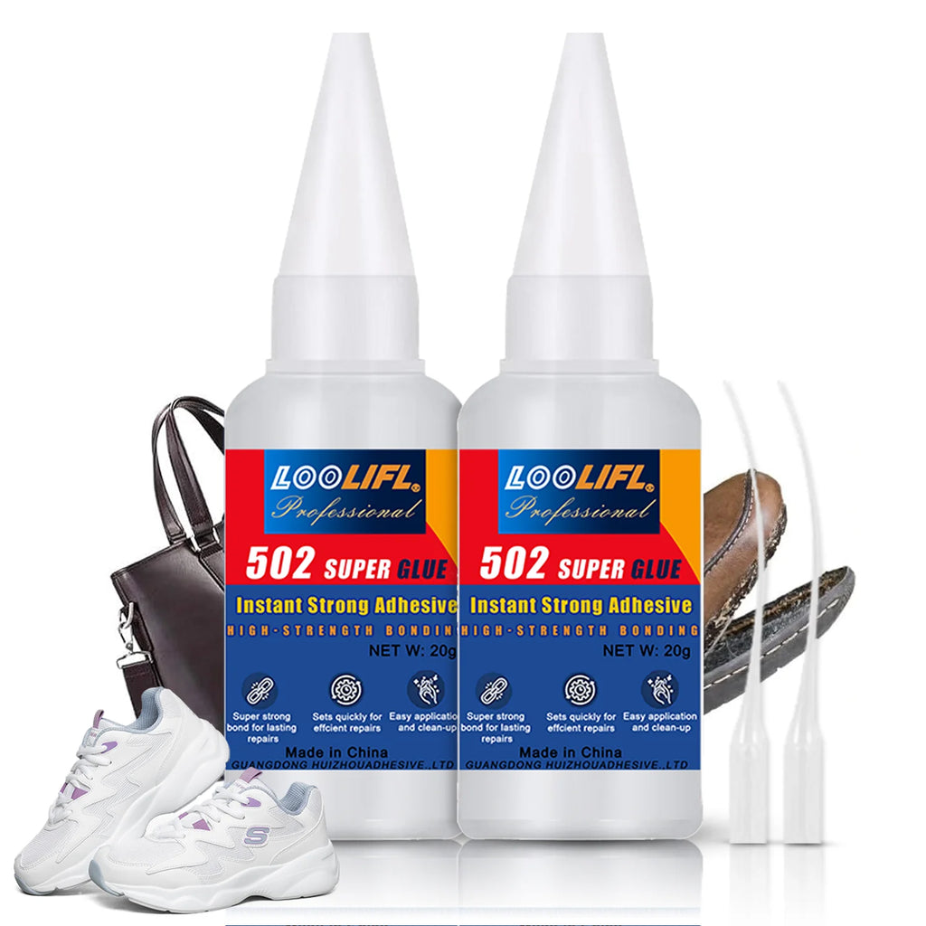 LOOLIFL-502/20g instant-drying adhesive three-second setting super adhesive transparent and seamless repair
