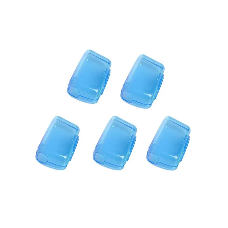 5pcs Portable Toothbrush Head Protector Hygienic Dust-Proof Cover Travel Case for Brush Head Storage Travel Toothbrush Case