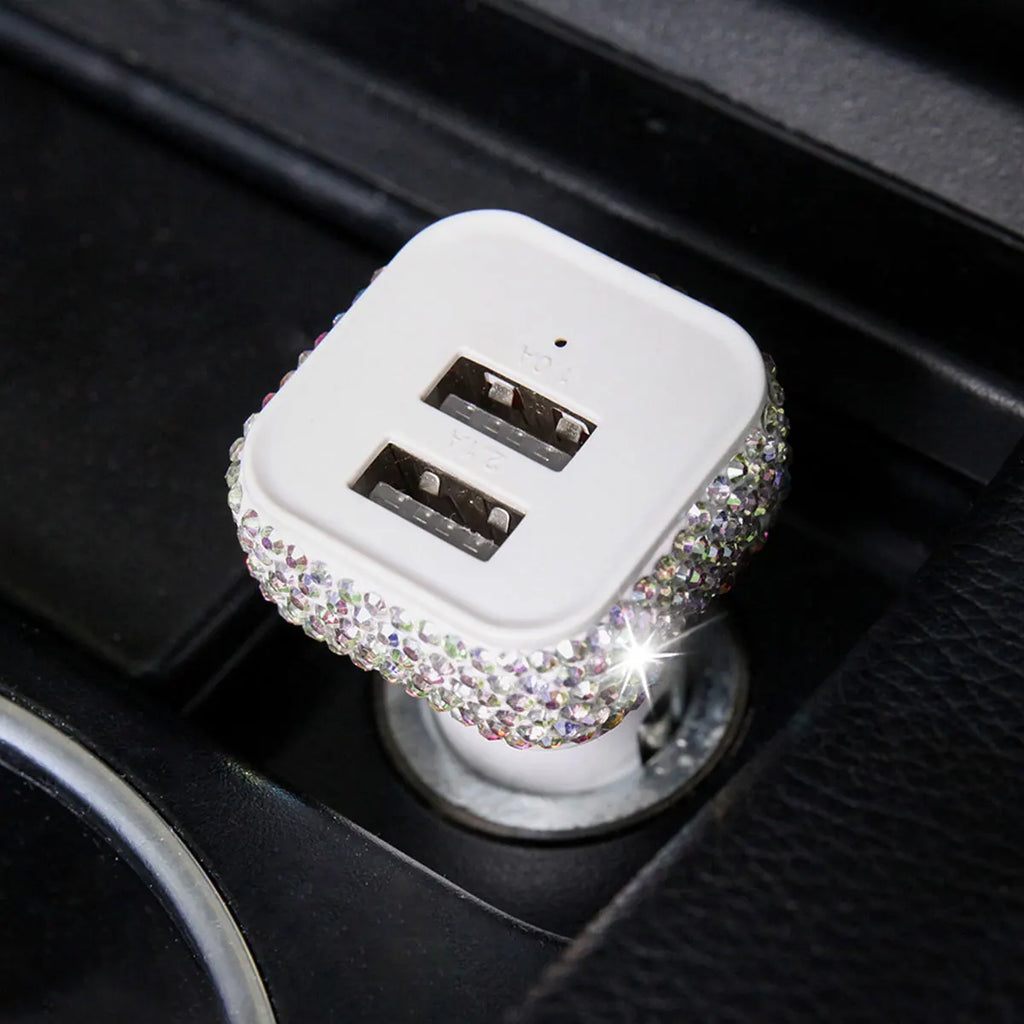 3A USB Fast Charging Car Charger Cigarette Lighter Socket Dual Ports USB-A for Phone Car Charging Adapter