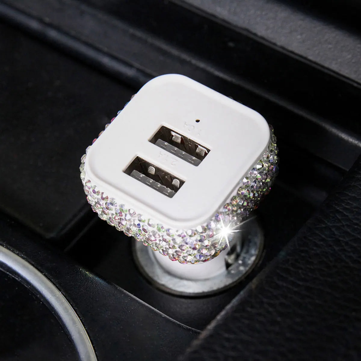 3A USB Fast Charging Car Charger Cigarette Lighter Socket Dual Ports USB-A for Phone Car Charging Adapter