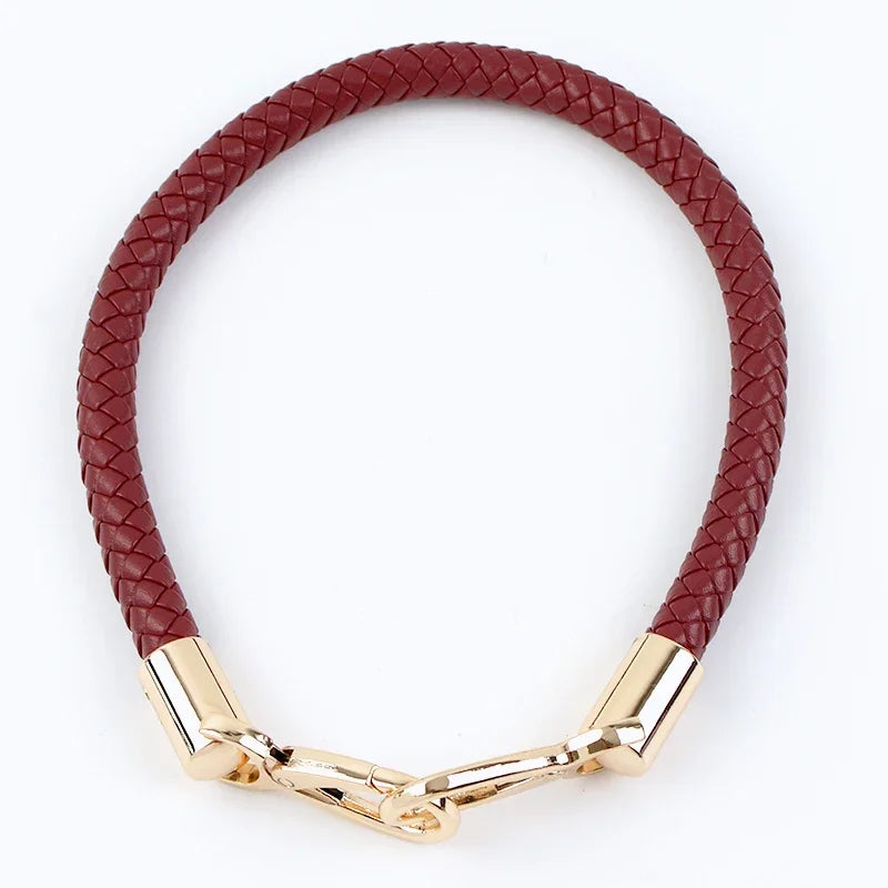 1Pc Deepeel 40-60cm PU Leather Bag Strap Handbag Handles Chain Women's Bags Shoulder Belt Metal Buckles Replacement  Accessories