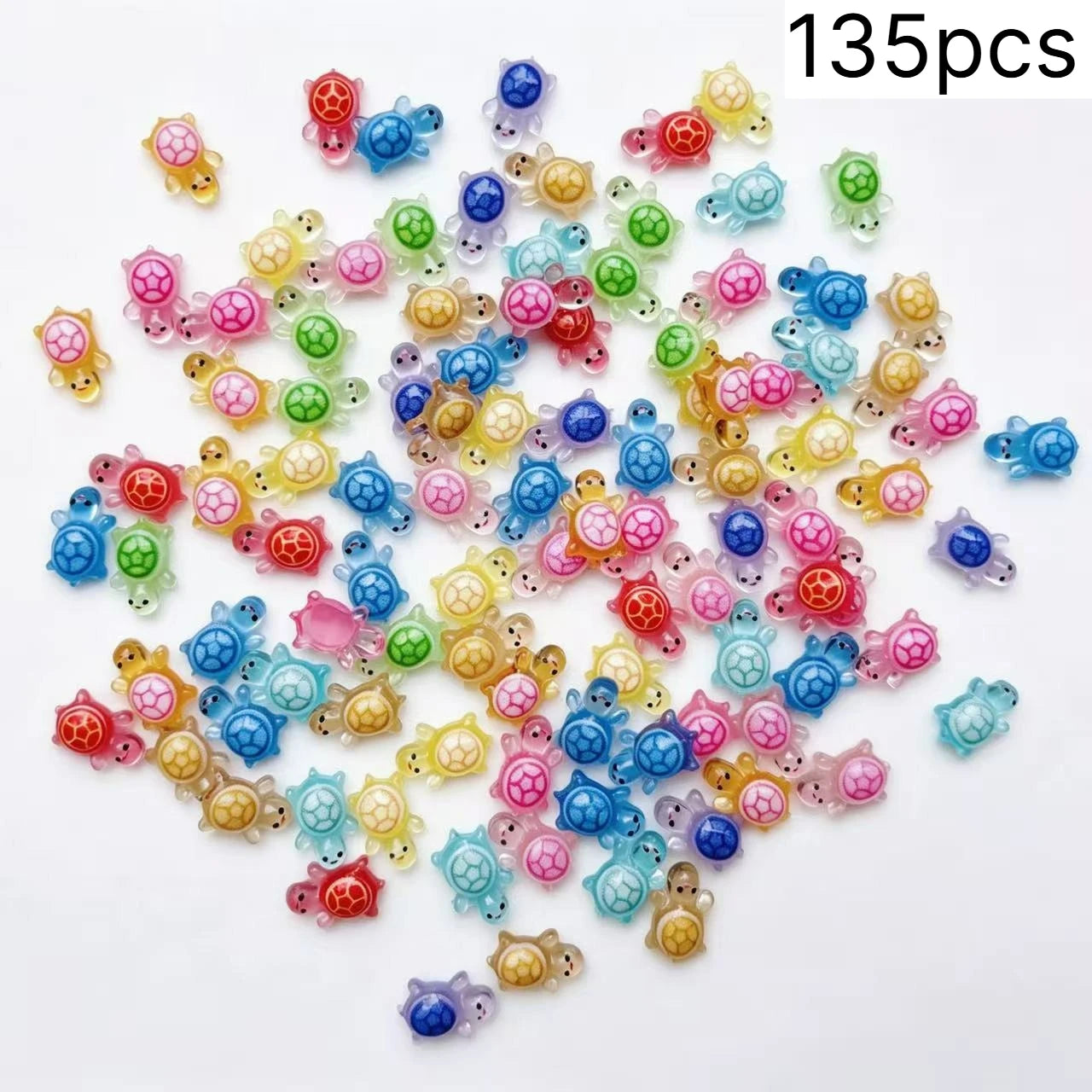 135/265 mini resin turtles, perfect for diy crafts, nail art, crafting, and miniature landscapes – figurines with plant