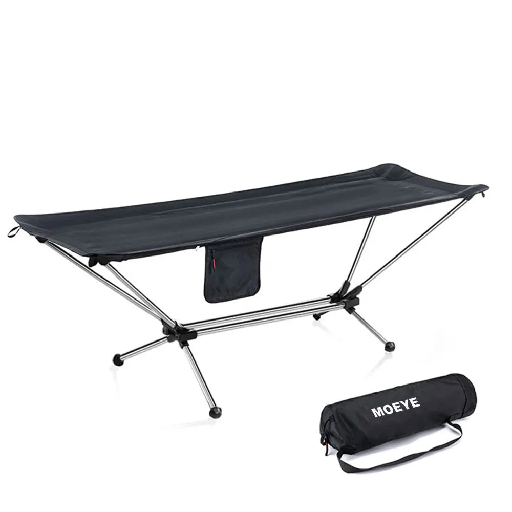 Outdoor Folding Camping Cot Portable Travel Picnic Camping Folding Bed Aluminum Alloy Bracket