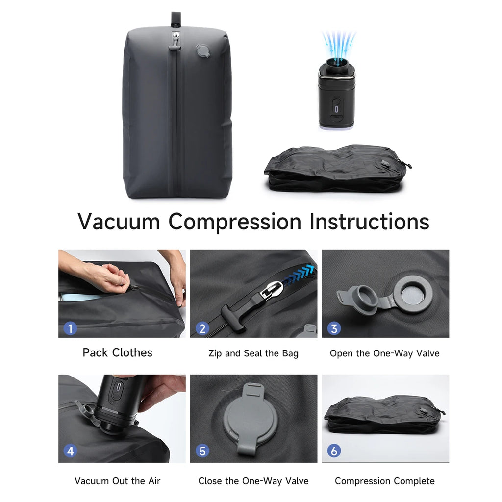 Tigernu Vacuum Compression Bags With Pump Separate Vacuum Pack Travel Portable Bag Waterproof TPU Luggage Packaging Portion Bags