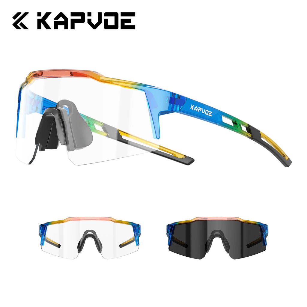 Kapvoe Kids Hiking Eyewear Cycling Sunglasses Aged 8-15 Baseball Running Children Glasses UV400 Sports Riding Bicycle Glasses