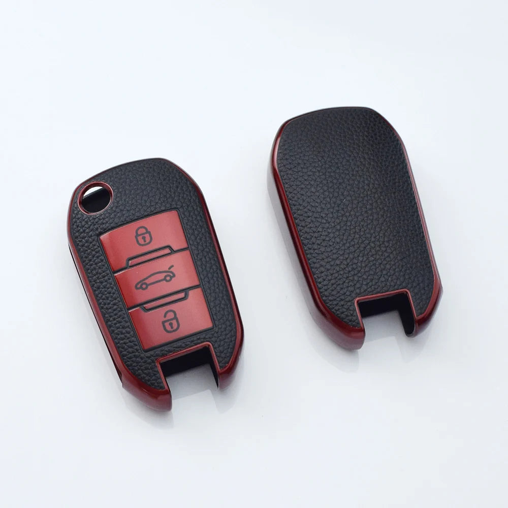 TPU Car Key Case Fob for Opel Corsa D F A E Grandland X Crossland Combo Cap for Citroen C4 Cactus C5 Aircross Berlingo Fob