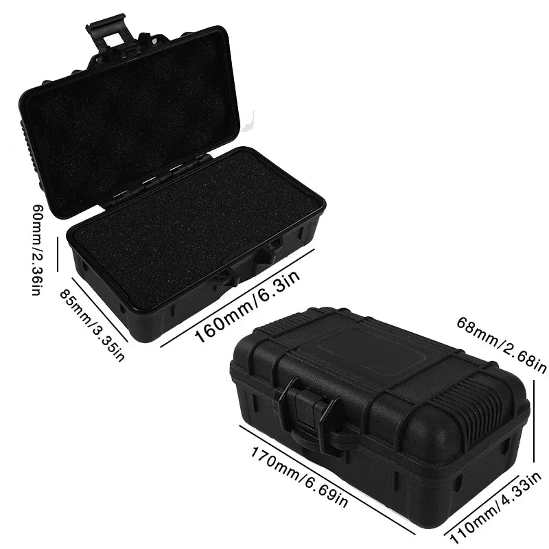 Waterproof Hard Carry Tool Box Shockproof Safety Instrument Toolbox Garage Organizer Pelican Style Case For Equipment Storage