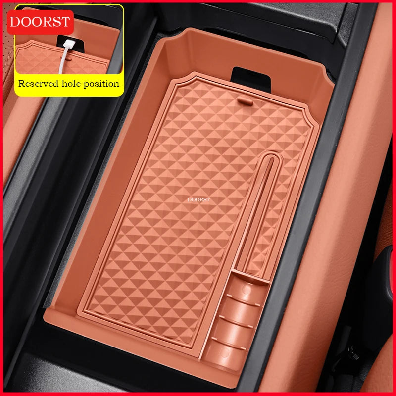 For Mercedes Benz GLC Class X254 GLC260 GLC300 Car Central Control Armrest Box Storage Box Interior Modification Accessories
