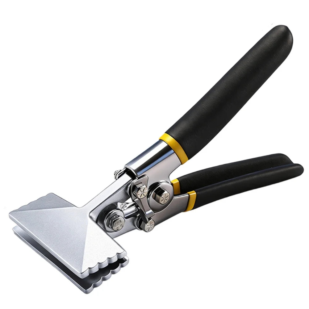 Folded Edge-Pliers For Metal Bending Wide Mouth Flat-Jaw Design For Iron Sheets Ceiling Panels And Stainless Steel Projects