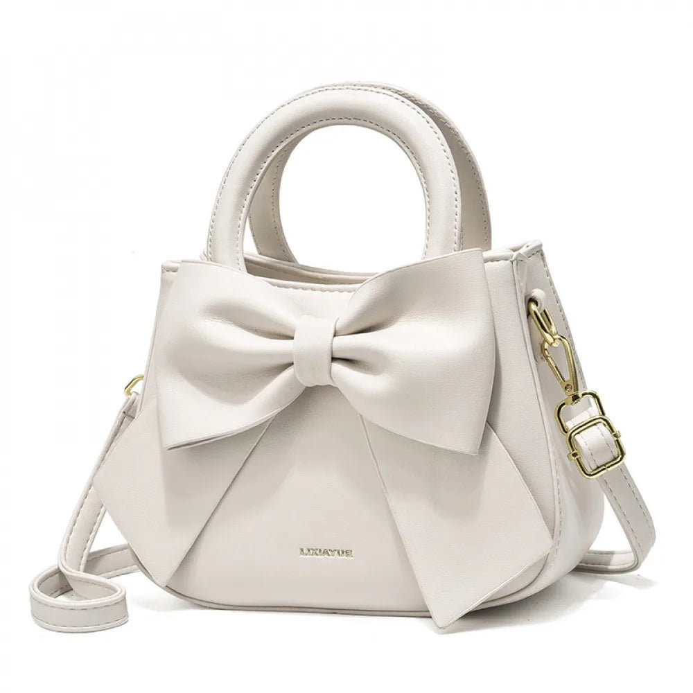 Fashionable and stylish single-shoulder handbag for women, new trendy high-end crossbody bag with bow, suitable for commuting, d