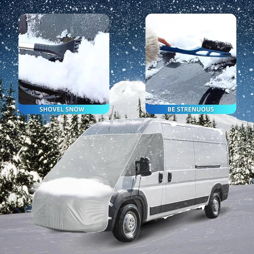 Windshield Snow Cover Caravan Windscreen Engine Hood Full Cover For Fiat Ducato Peugeot Boxer Citroen Relay 2006+ Ram Promaster