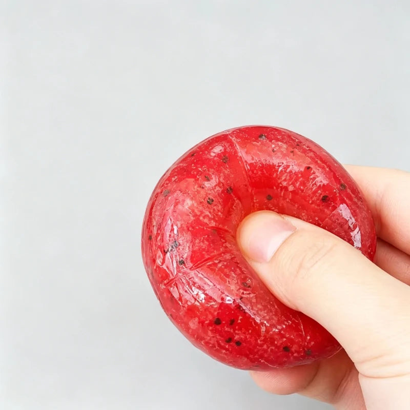 Handmade Watermelon Slushy Squishy Toy Soft Slow Rebound Stress Relief Squeeze Toy Realistic Fruit Simulation Model Adult Gift