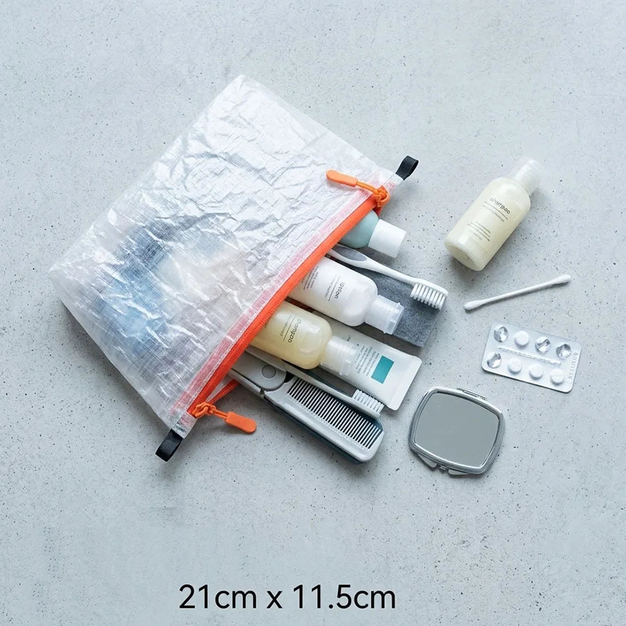 14.6g Outdoor DCF Pouch Passport Key Ultralight Toiletry Sack Bag Zipper Hiking Camping Gear Organizer Storage Bag