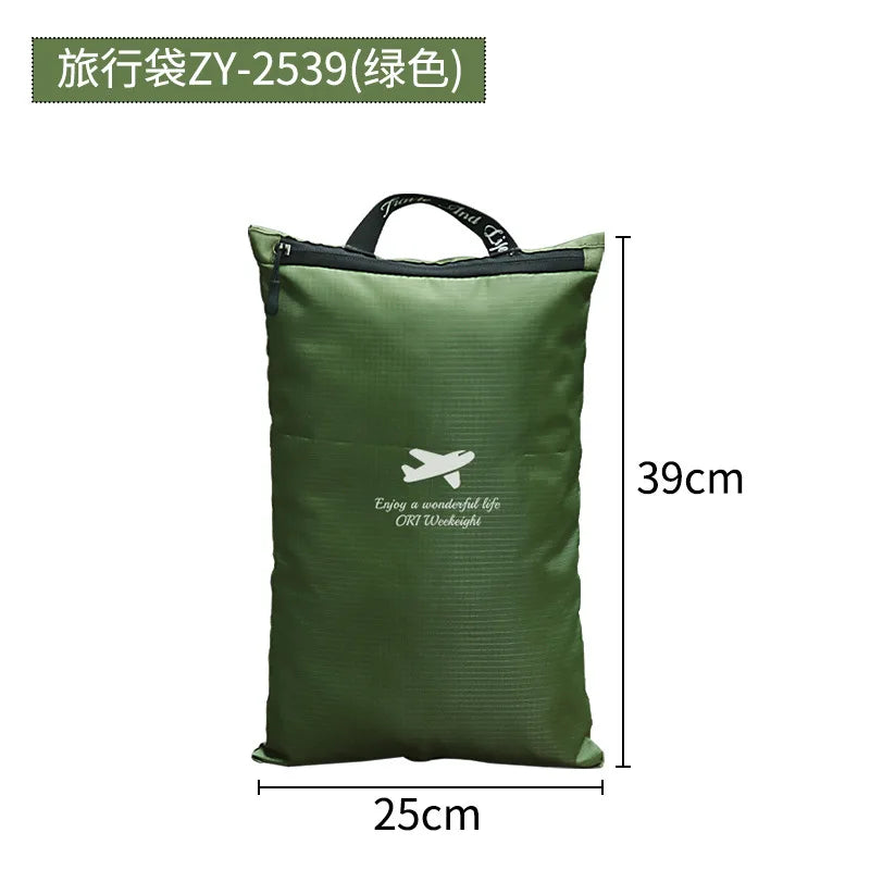 Roll Top Travel Storage Bags 420D Oxford Waterproof Stuff Sacks for Camping Hiking Gear Dirt Proof Packing Pouches Clear Green