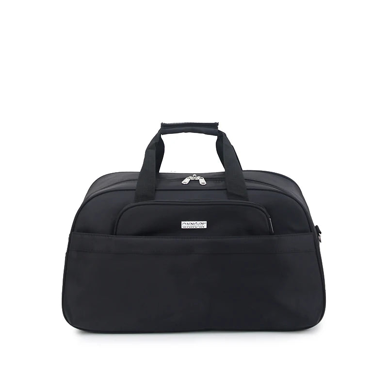 Large Capacity Luggage Bag Travel Bag Handheld Carry-On Bag Lightweight Short Trip Bag Unisex Oxford Cloth Pure Color Simple ...