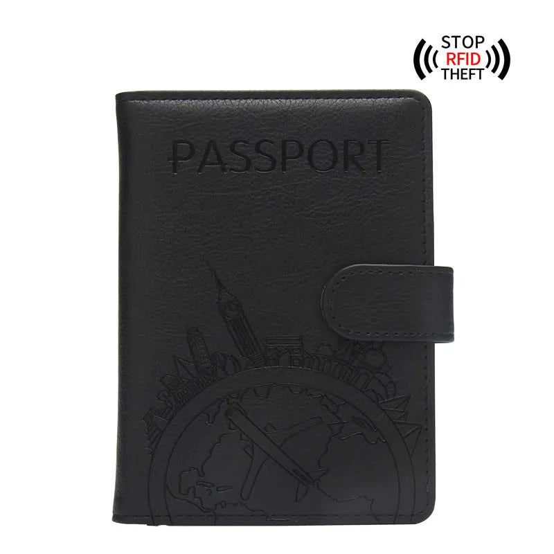 Antimagnetic&Anti-theft Global Tourism Passport Cover Wallet Bag Men Women ID Address Card Holder Portable Travel Accessories