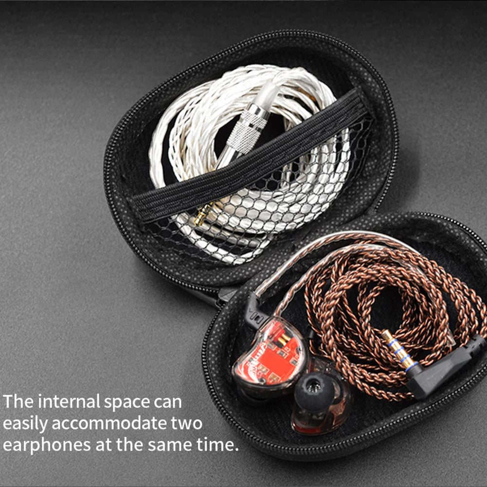 1-10Pcs Earphones Case PU Leather Storage Bag Headphones Portable Storage Box For KZ EDX Pro AS16 Pro Castor ZAR ZS10 Headset ﻿