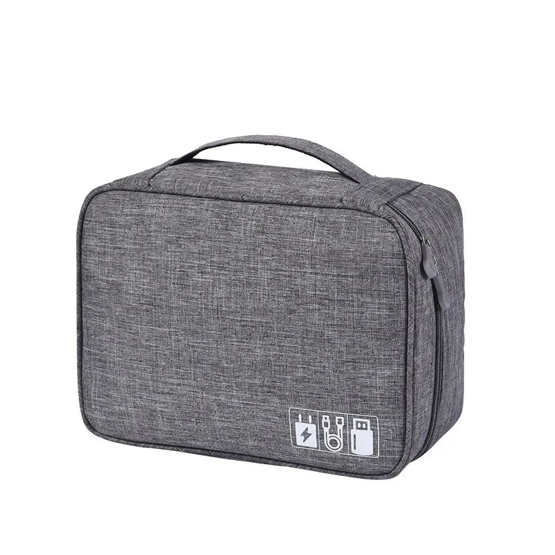 Large Capacity Electronics Accessories Travel Organizer Mouse Power Bank Cable All-in-One Portable Waterproof Storage Bag