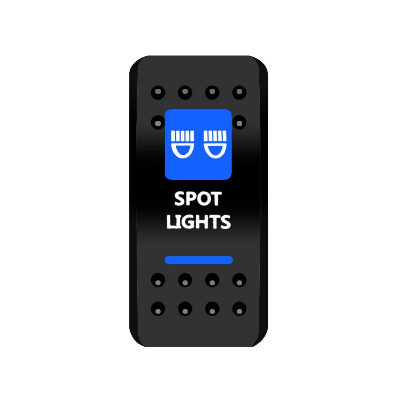 BANDC Rocker Switch Cover (No Switch) Anchor Bilge Pump Labels Cap for Car RV Marine Dash Panel Boat Accessories Carling Switch