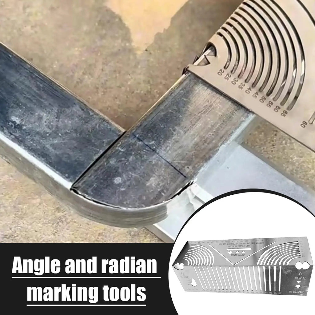 Stainless Steel Angle Arc Marking Tool Metal Fabrication Pipe Saddle Cutting Guide All In 1 Measuring For Welding Metalworking