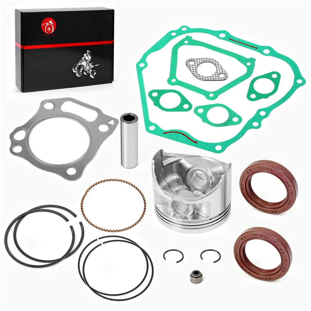 357cc ENGINE REBUILD KIT 0.5mm Oversize Piston RINGS GASKETS SEALS For YAMAHA 4 Cycle GOLF CART MOTOR G21 22 23 27 28 YDRA 00-13