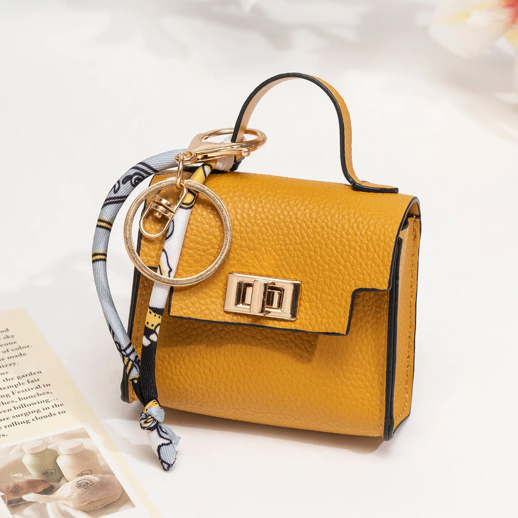 New style Mini House Small Bag Handheld Portable Hand Rope Bluetooth Earphone Bag Zero Wallet Multi functional Small Bag