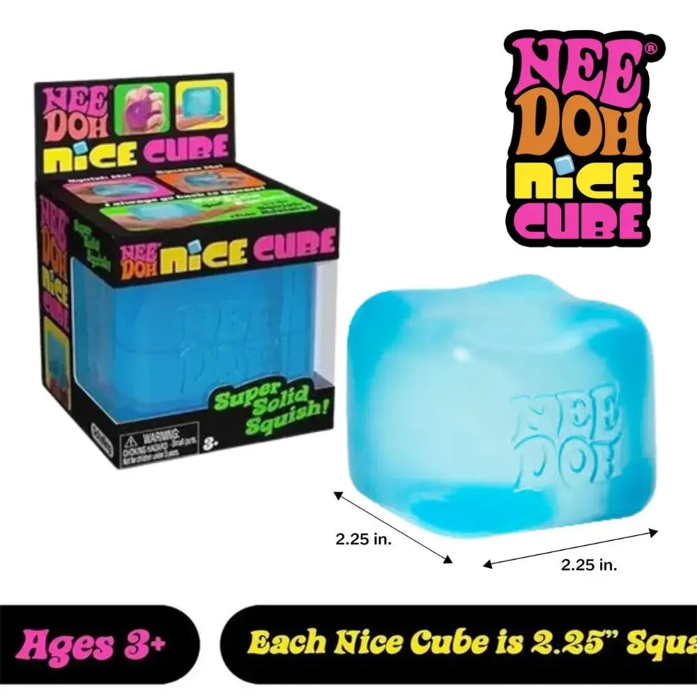 Schylling Needoh Nice Cube Sensory Fidget Cube Stress Relief Anxiety Sensory Tool for Focus ADHD & Office Desk Calming Gadget