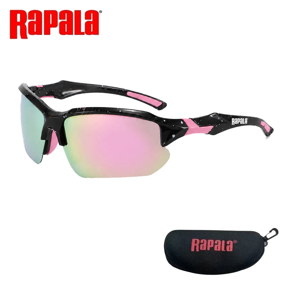 Outdoor Rapala Polarized Fishing Glasses UV400 for Fishing Riding Running Driving with Secure Fit Frame and Storage Case