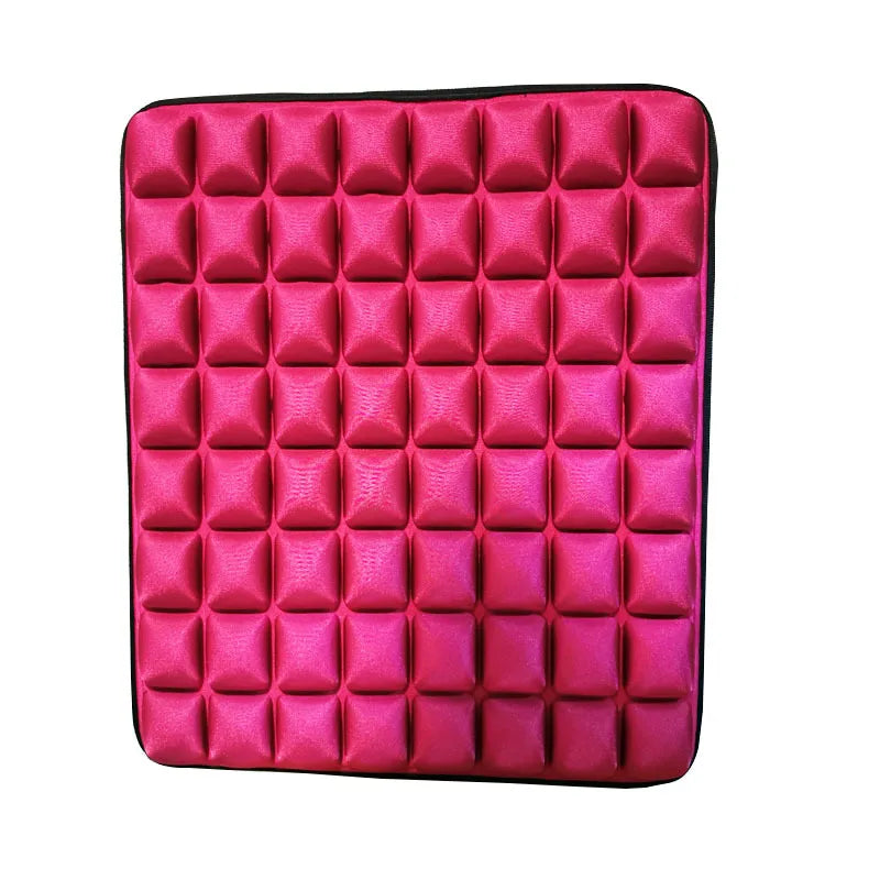 5D Air Pressure Seat Cushion - Polyester Office Chair Pad with Lumbar Support, Non-Inflatable Car & Wheelchair Cushion