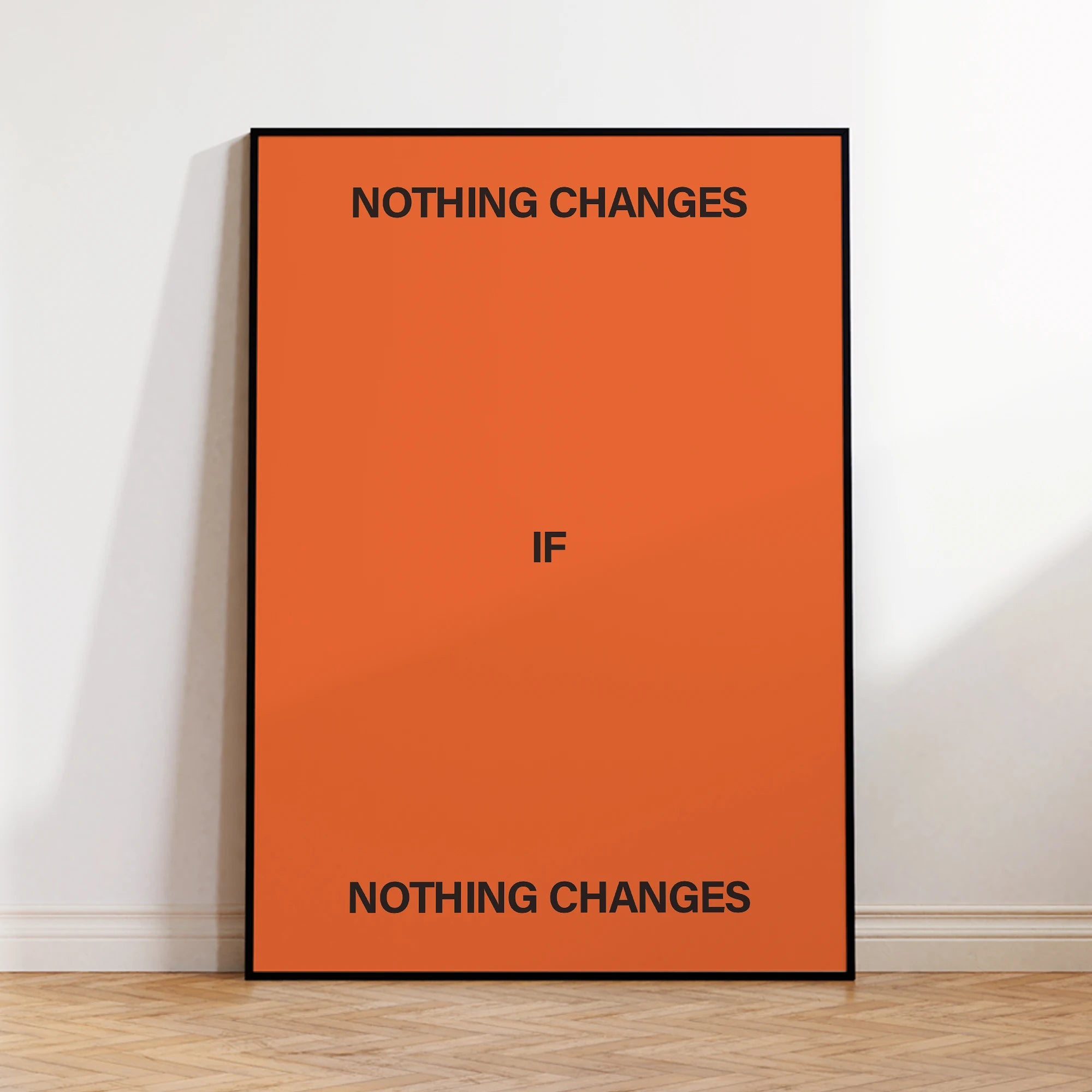 Nothing Changes If Nothing Changes Wall Art Print Canvas Painting Poster Picture For Living Room,Bedroom Home Decor