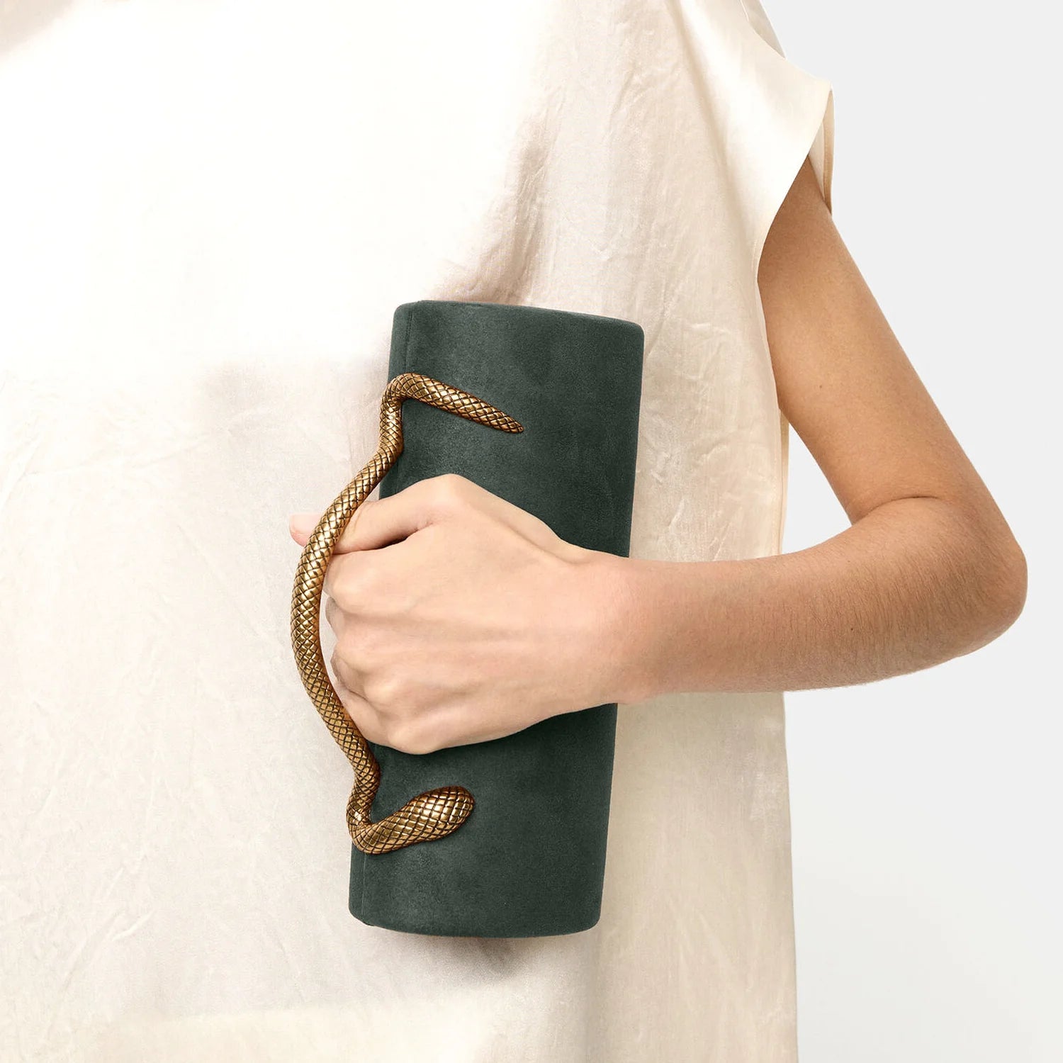 Gold Closure Box Clutch Bag women evening wedding party cute purse bag handbag 2025 winter new green black beige