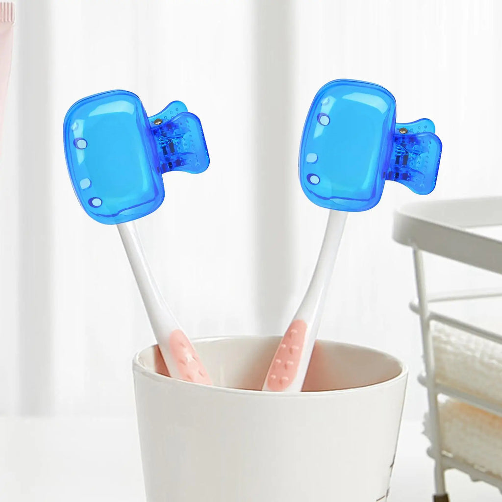 Toothbrush Cover Clip On Portable Dustproof Travel Caps for Home Bathroom Camping Hotel Dorm Family Girls