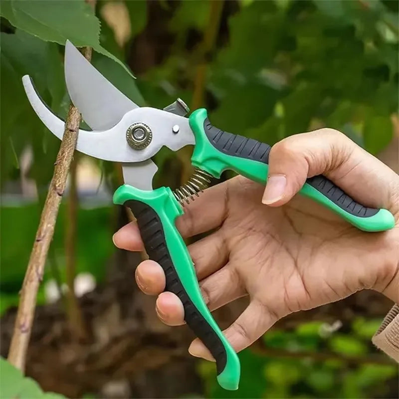 Stainless Steel Gardening Shears, Multi-Purpose Pruner for Trimming, Fruit Picking & Grafting, Sharp & Durable Tool