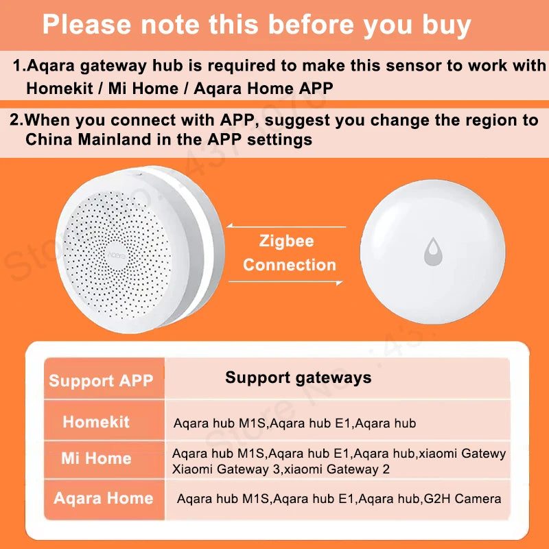 Aqara IP67 Water Leak Sensor Zigbee Immersing Flood Detector Alarm Security Soaking Sensors Work With Homekit Mi Home