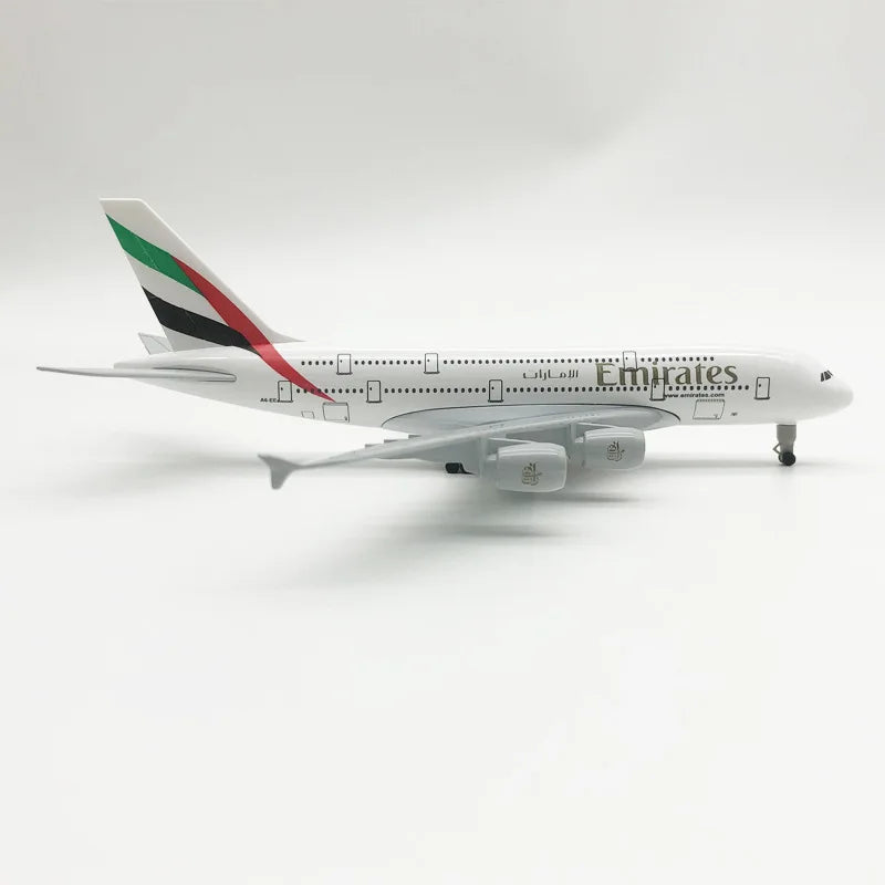 JASON TUTU 20CM United Arab Emirates Airline airbus A380 Plane Airplane Model Aircraft Model Diecast Metal Planes Collect Gifts