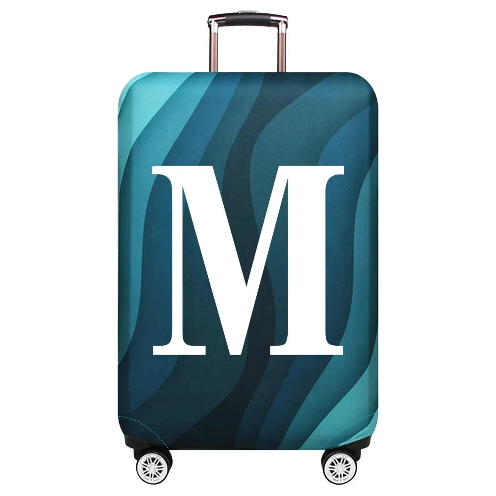 Luggage Cover Travel Suitcase Protective Cover White Series Dust-Proof Stretch Fabric for 18-32inch Baggage Case