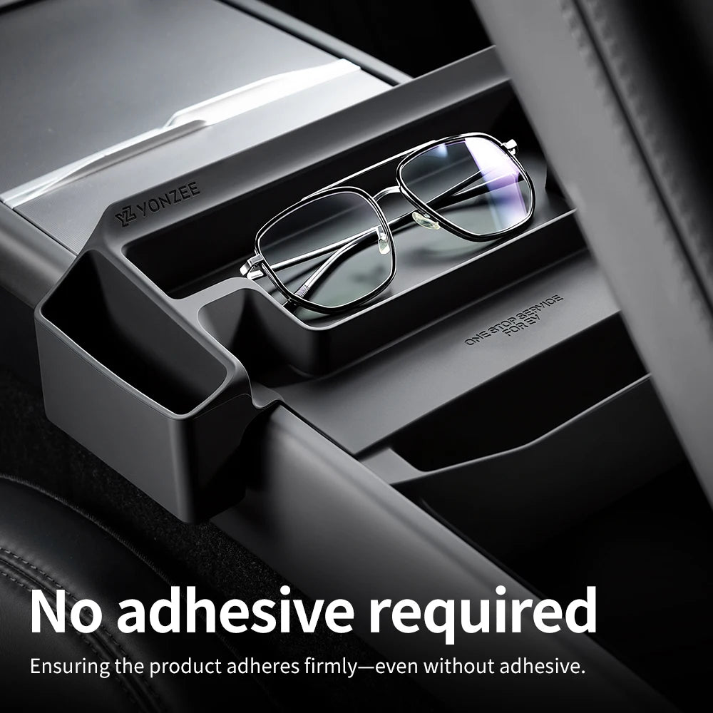 YZ Center Console Armrest Storage Box For Tesla Model 3 Y YL Glasses Tray Organizer Car Interior Accessories support car glasses