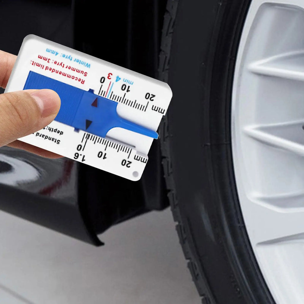 Car Wheel Tire Depth Gauge Tire Tread Depth Measuring Tool 0-20 Mm Tyre Tread Checker Portable Tire Depth Accurate Measurement