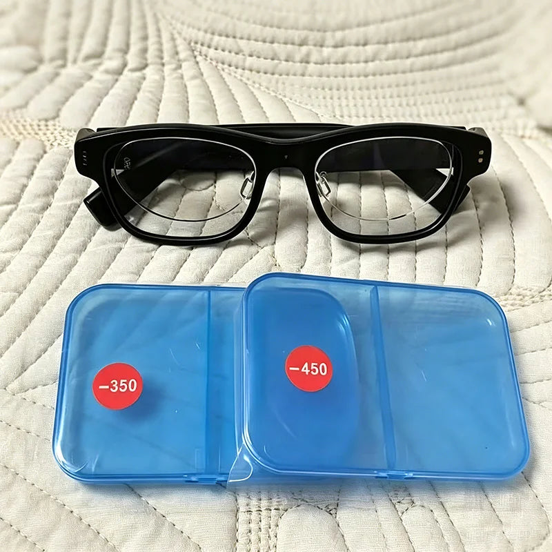 2026 Silicone Stick-on Myopic Lenses Portable Nearsighted Patch Adhesive Sunglasses Swimming Glasses Sports Protective Glasses