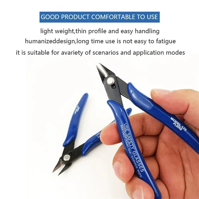 1PCS/5PCS Diagonal Pliers Carbon Steel Pliers Electrical Wire Cable Cutters  Wire Snips for Electronics Soft Copper Jewelry