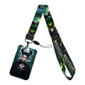 Disney Villains ID Badge Holder Neck Strap Pendant Door Card Holders Lanyards Girls Lanyard Student Kids Credential Holder