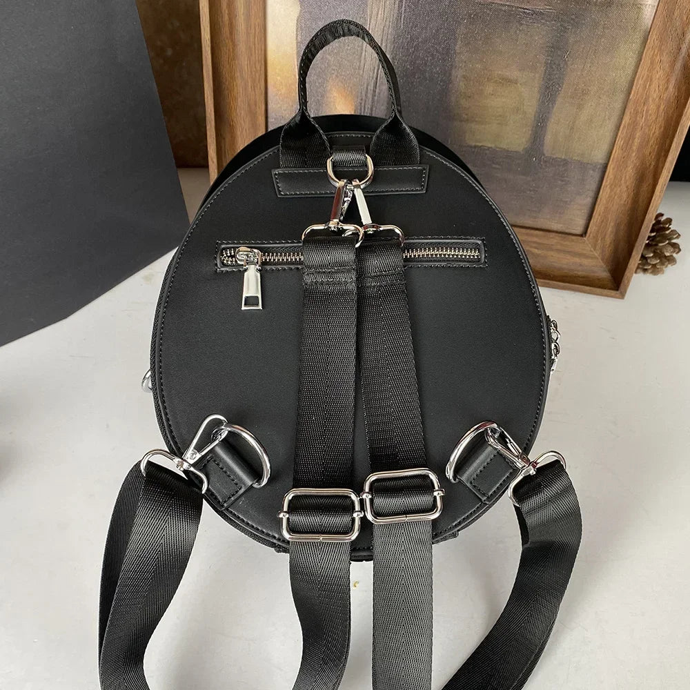 Fashionable Single Shoulder Crossbody Women's Bag, Creative Personality, Funny Helmet Bag, Streetwear Style Bag, Round Backpack
